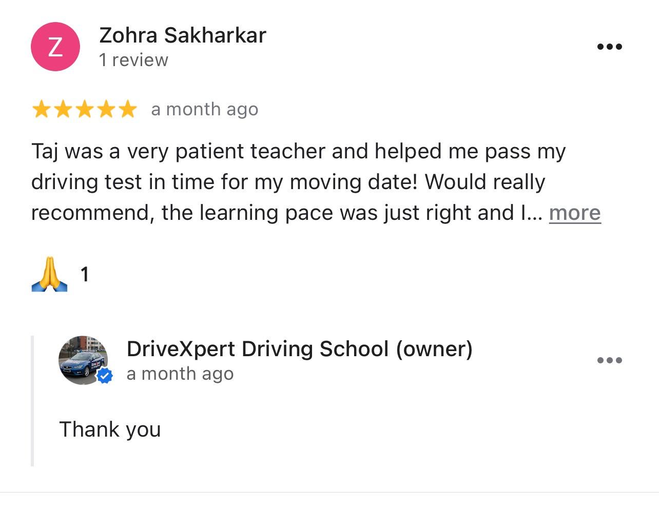 Google Review 1